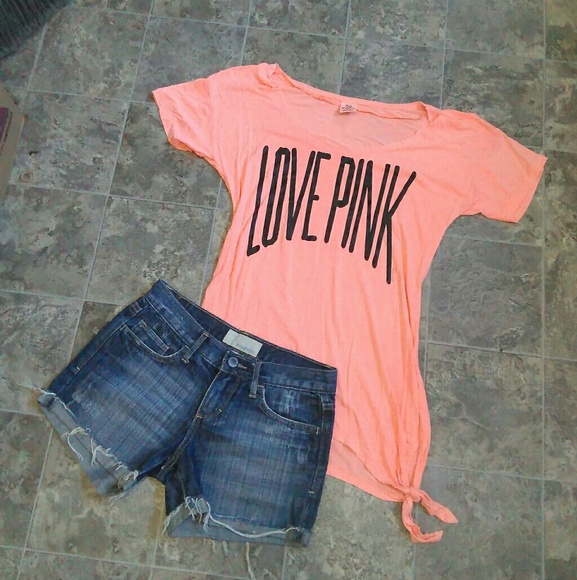 PINK Victoria's Secret Tops - VS Pink Off The Shoulder Shirt!